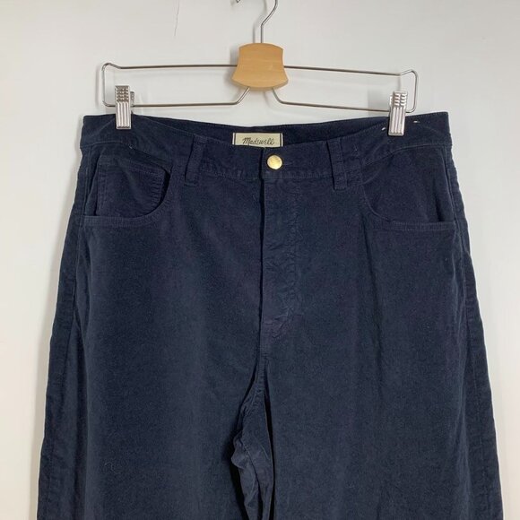 Madewell Women's Tall Super Wide-Leg High Waist Trousers in Velvet Size T31 - Picture 4 of 15